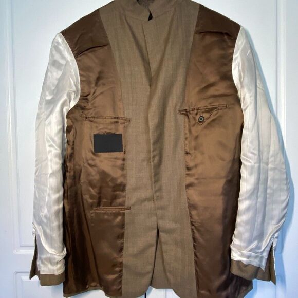 PRADA Classic Wool Blazer, Made in Italy, Brown, 3 Button, Sz 52R EU/ 42R US - Picture 4 of 16